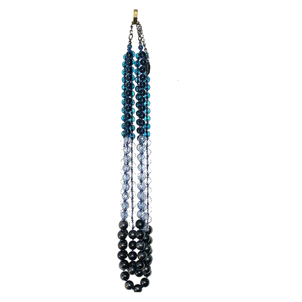 Coldwater Creek 3 Strand Beaded Necklace